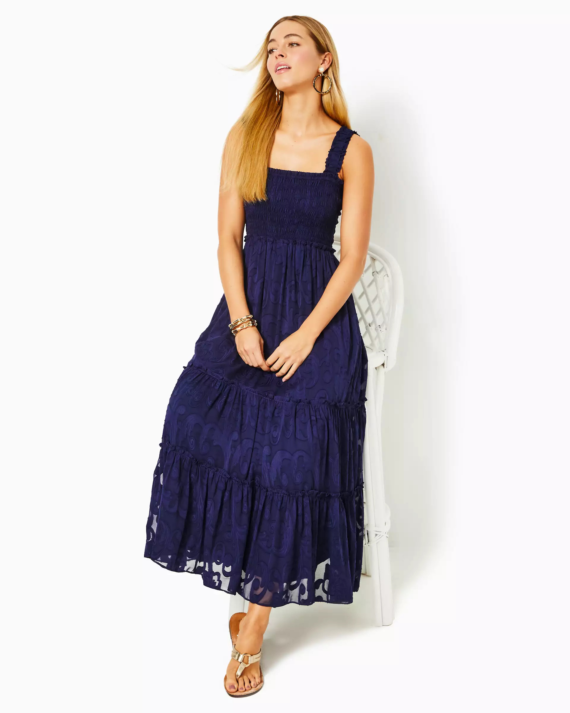 Hadly Smocked Maxi Dress | Lilly Pulitzer | Lilly Pulitzer