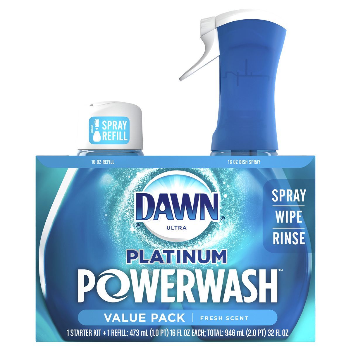 Dawn Fresh Scent Platinum Powerwash Dish Spray, Dishwashing Dish Soap - Bundle - 16 fl oz | Target