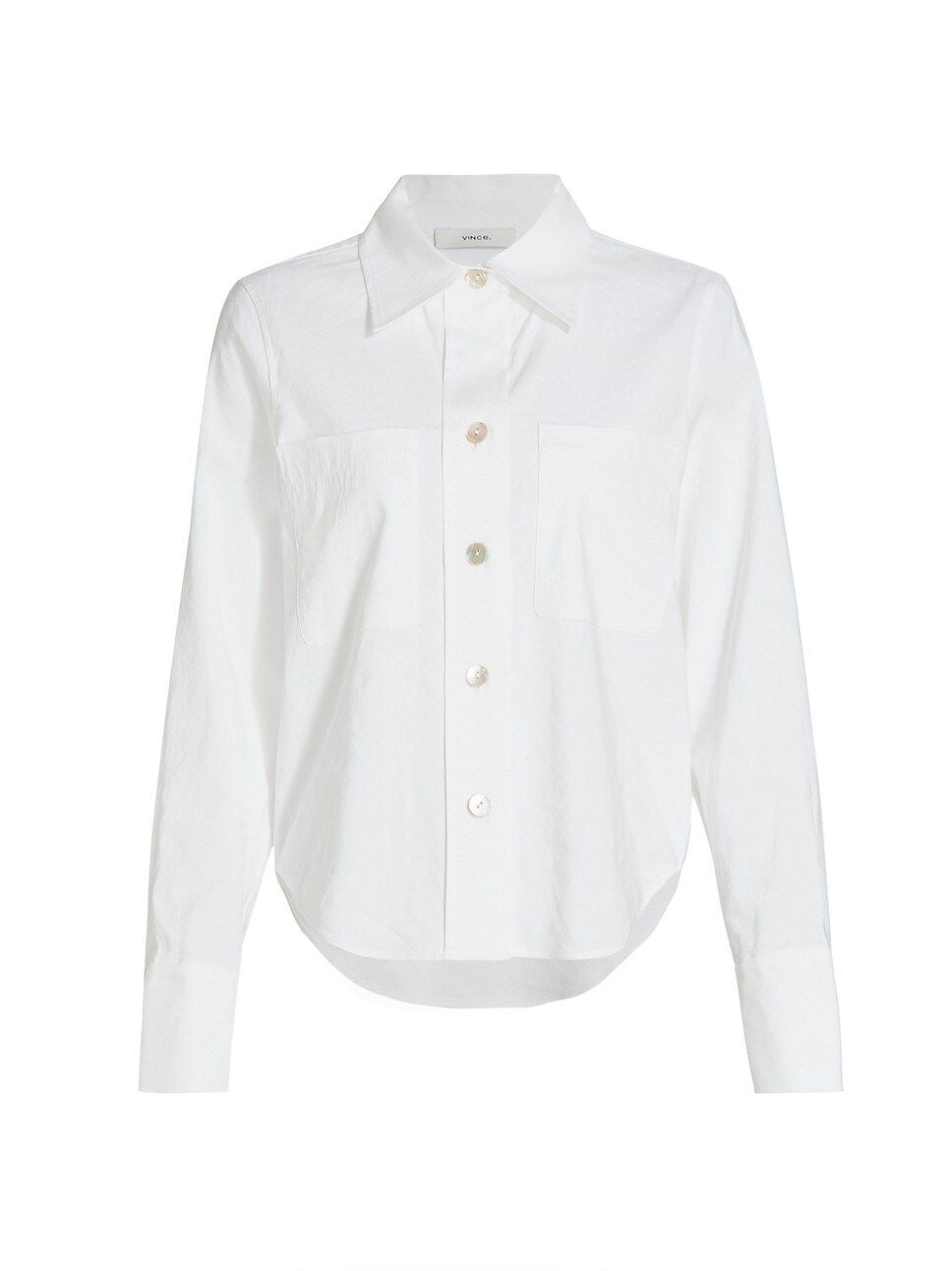 Linen-Blend Shirt | Saks Fifth Avenue