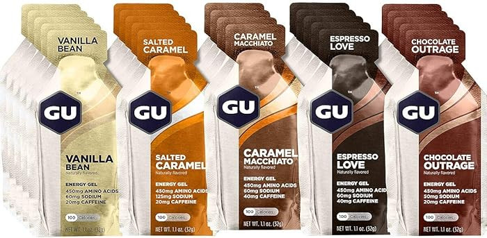 GU Energy Original Sports Nutrition Energy Gel, Vegan, Gluten-Free, Kosher, and Dairy-Free On-the... | Amazon (US)