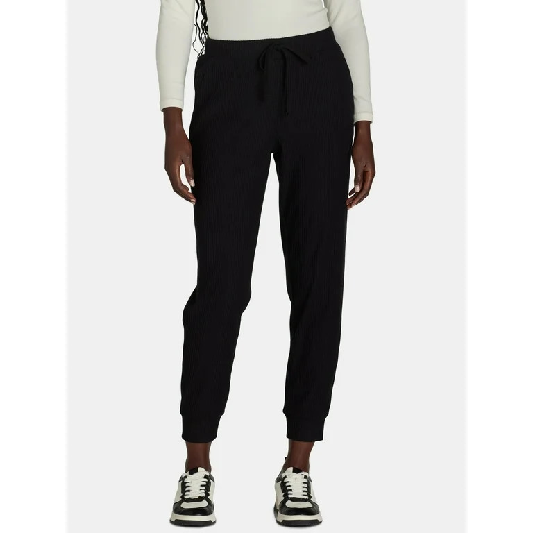 Avia Women's Brushed Rib Joggers, Sizes XS-XXXL | Walmart (US)