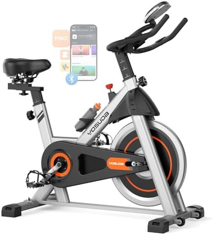 YOSUDA Exercise Bike, Brake Pad Stationary Bike for Home with Exclusive App, Magnetic Indoor Cycl... | Amazon (US)