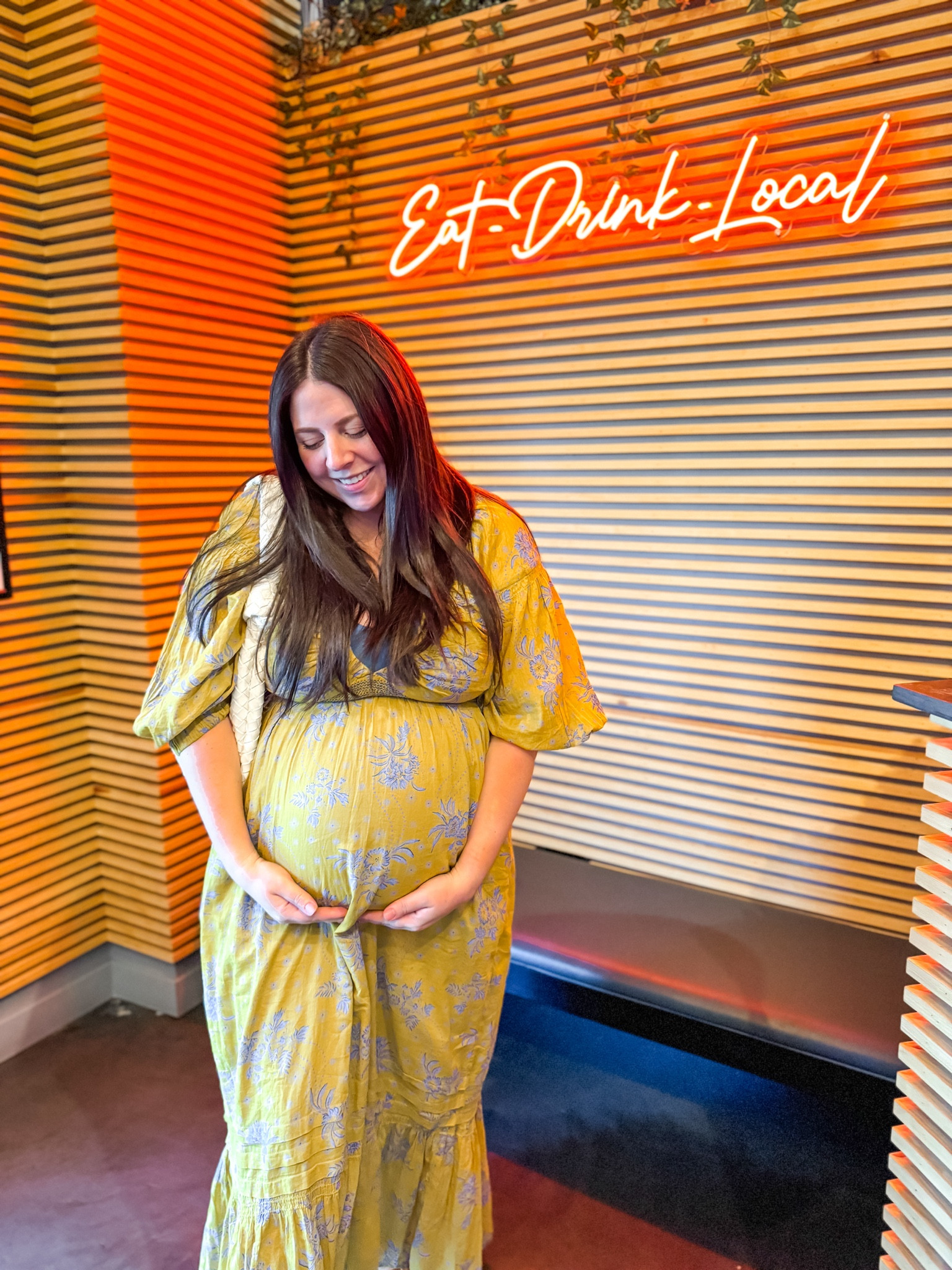 My maxi dress is from Free People & it is so perfect for my bump! I’ve had this one for a year and wore it pre-pregnancy, so I’ll definitely wear it postpartum too!

This color has a few sizes remaining on Amazon, but I’ve linked the same style in other colors on the Free People website as well as some similar styles for under $50!

#LTKfindsunder50 #LTKplussize #LTKbump