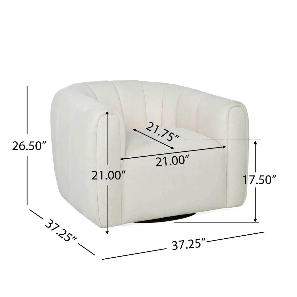 Maravilla Upholstered Swivel Barrel Chair | Wayfair North America