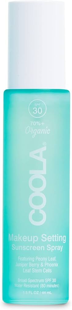 COOLA Organic Makeup Setting Spray with SPF 30, Hydrating Makeup Protection & Sunscreen made with... | Amazon (US)