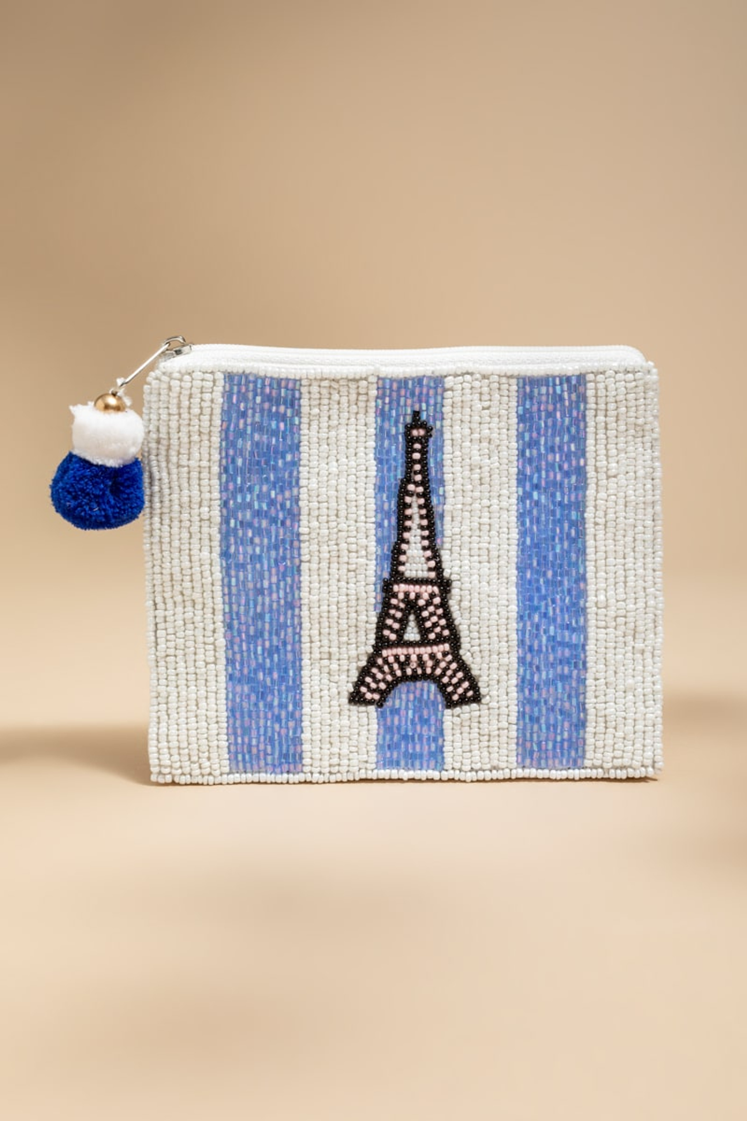 Paris Seed Beaded Pouch | Francesca's