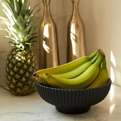 Decorative Concrete Fruit Bowl For Kitchen Counter Or Table Decor – Premium Quality Large Key Bowl Elevates Your Modern/Farmhouse Home Decoration, Sho | Wayfair North America