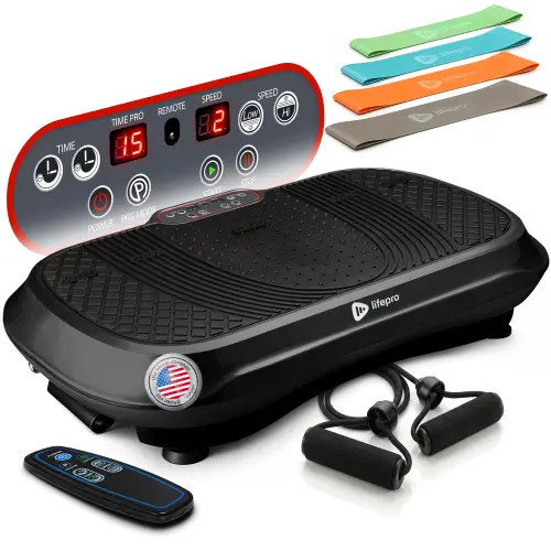 Lifepro Waver Vibration Plate Exercise Machine Whole Body Vibrating Platform in Black at Nordstrom | Nordstrom