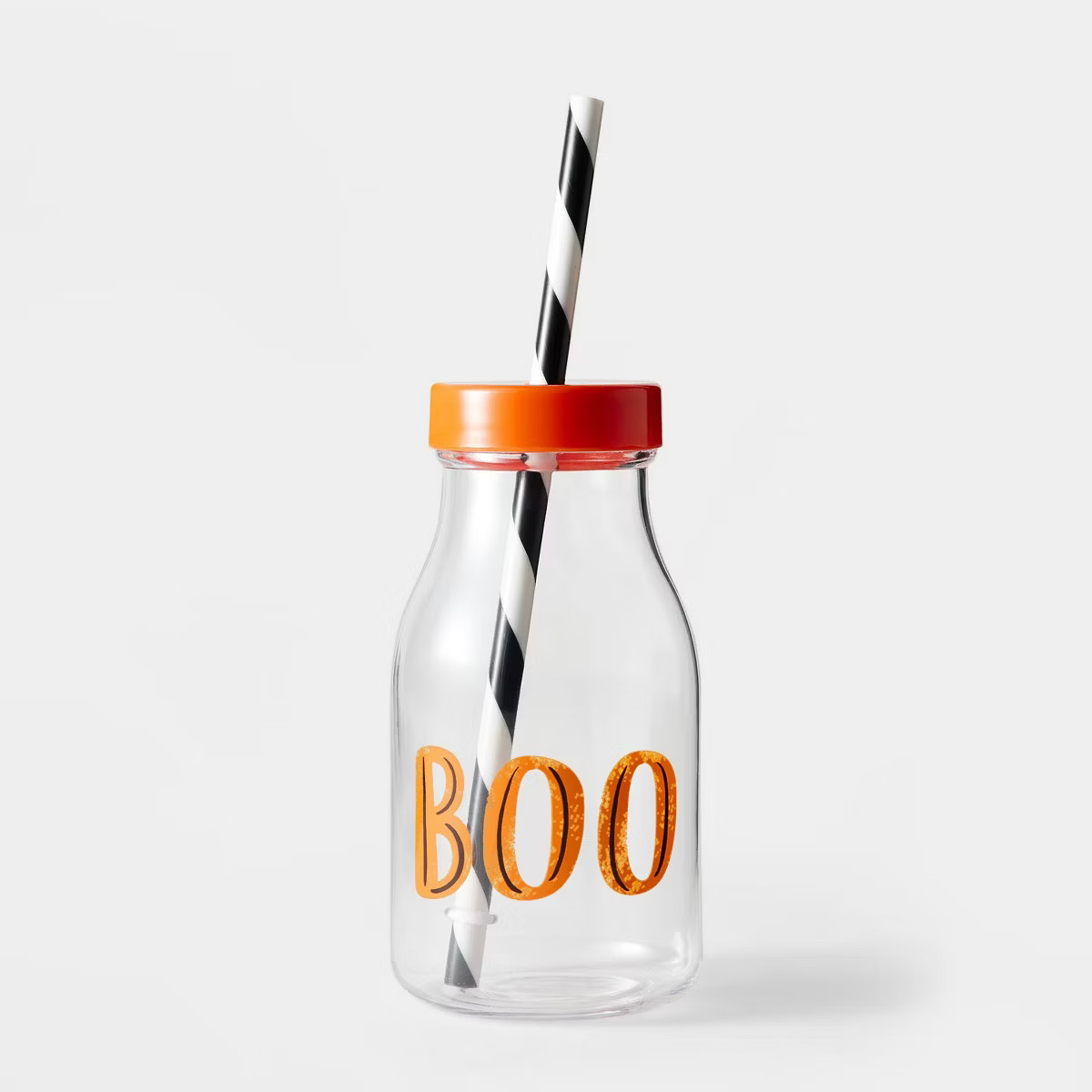 12oz Milk Jug Tumbler with Straw 'Boo' Clear - Hyde & EEK! Boutique™ | Target