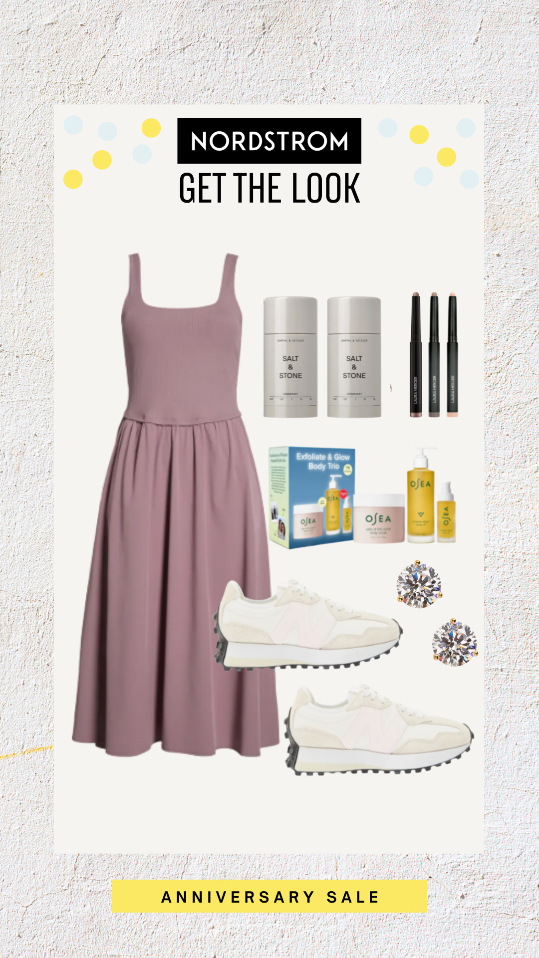 Soft mauve midi dress paired with retro sneakers for an easy transitional summer-to-fall look.

summer outfit, casual outfit, transitional outfit, early fall outfit, mauve midi dress, casual day outfit, weekend brunch outfit, everyday summer style, white retro sneakers, vacation outfit, new blance sneakers, athleisure look

#LTKOver40