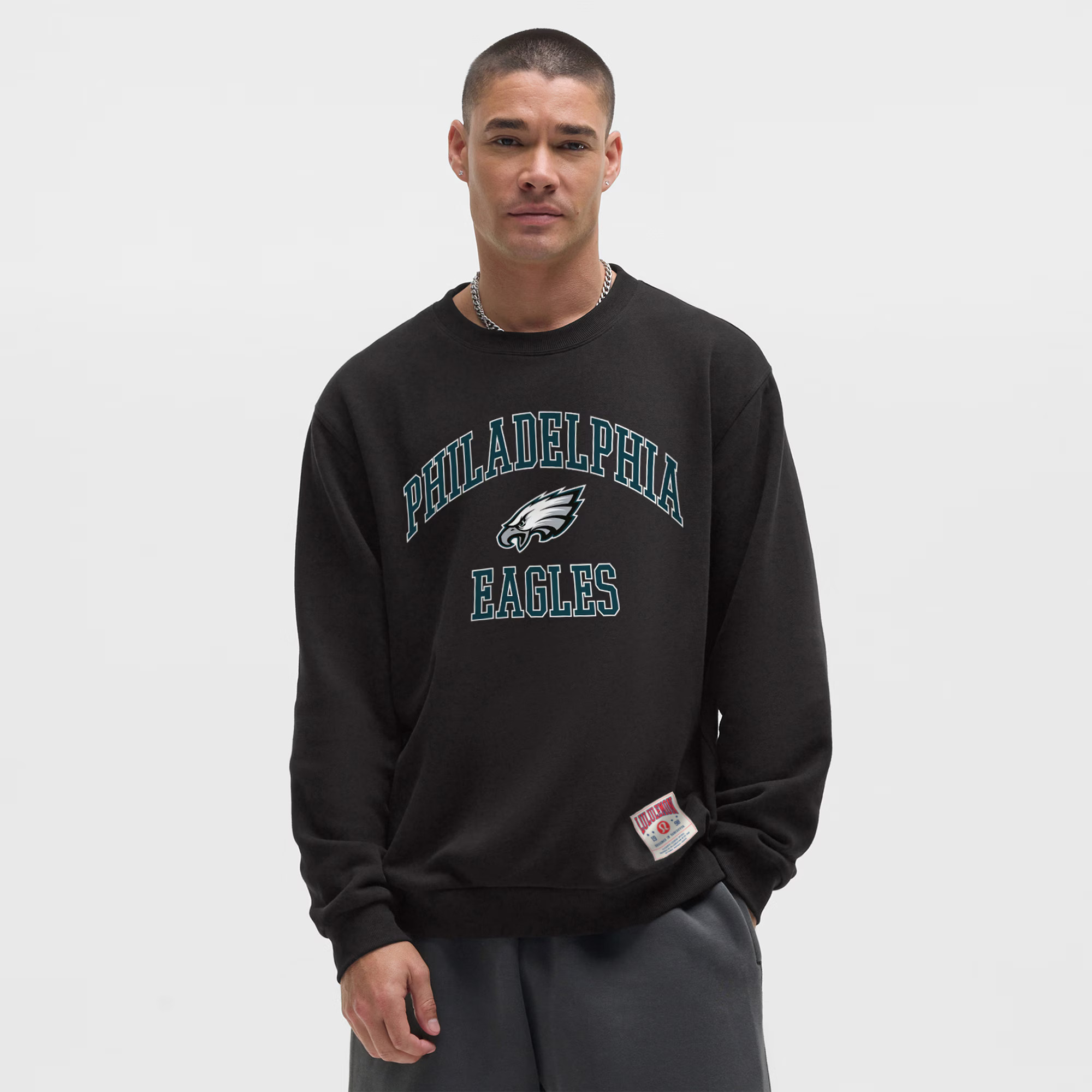 Philadelphia Eagles lululemon Steady State Sweatshirt - Black | Fanatics