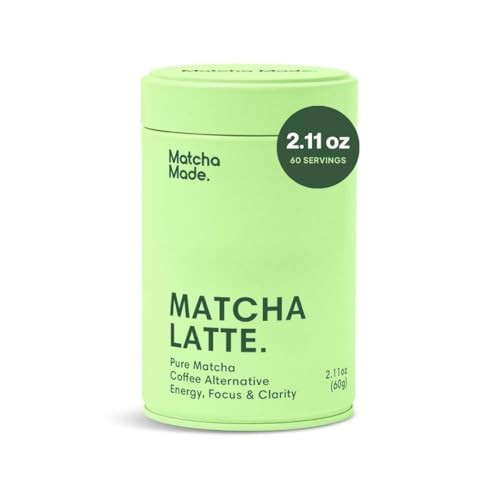 Matcha Made Pure Ceremonial Grade Matcha Powder | 2.12oz (60g) Resealable Tin | 60 Servings Premium Japanese Green Tea | Unsweetened and Authentic Stone-Ground Matcha | Perfect for Lattes, Smoothies, and Baking | Rich in Antioxidants and Energy Boosting | Amazon (US)