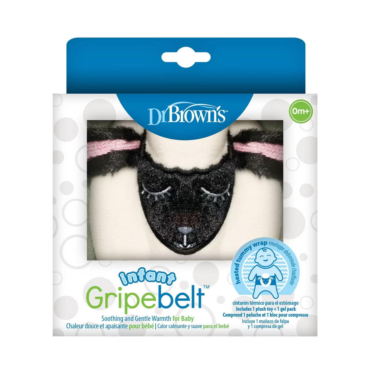 Dr. Brown's Infant Gripebelt Heated Belly Band, Gentle Warmth & Compression - Lamb | Target