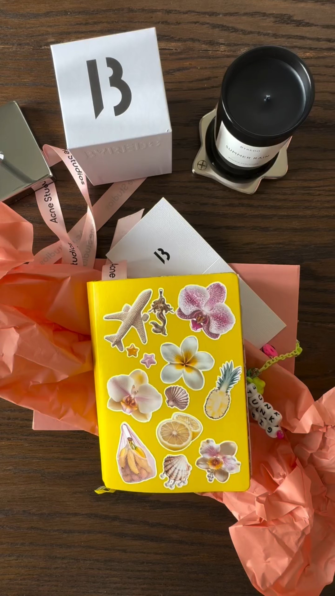 Fashion doesn’t end with the outfit—it finds its way into my journal too. I used the wrapping from my @acnestudios gift to create today’s spread, and I love how it tells the story in a whole new way. ✨ Do you save little pieces of packaging too, or am I the only one who can’t throw them away? #themichelleedit 

#junkjournal #fashionmeetsart #acnestudios #creativelifestyle #fashionover50 #ootdcommunity #luxurydetails