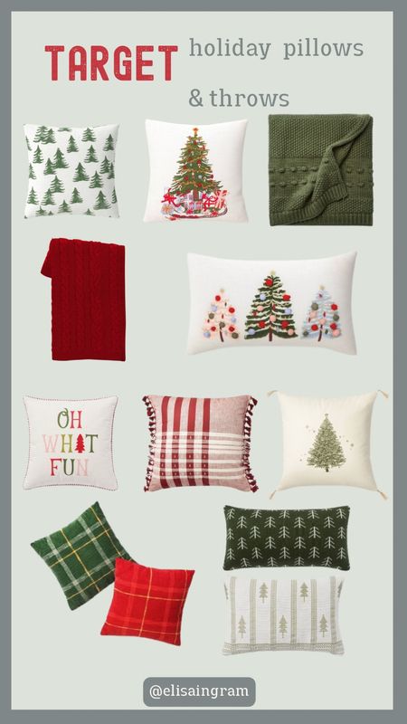 Target Holiday Pillows and Throws 🎄#targetdecor #targetholidaydecor #targetfinds

#LTKSeasonal #LTKHoliday #LTKunder50