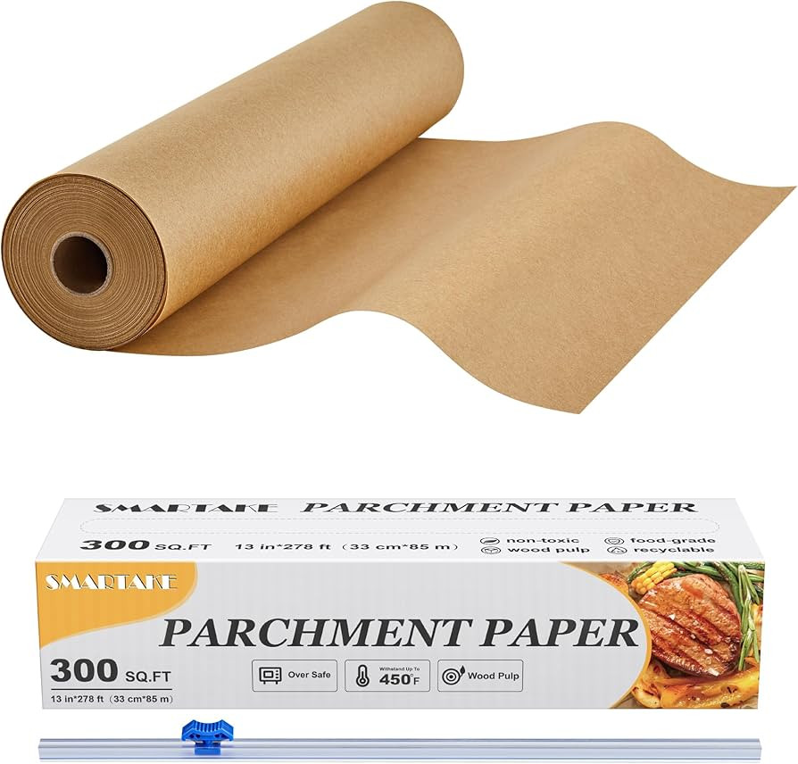 SMARTAKE Parchment Paper Roll for Baking, 13 in x 278 ft, 300 sq.ft, Non-Stick Baking Paper Sheet... | Amazon (US)