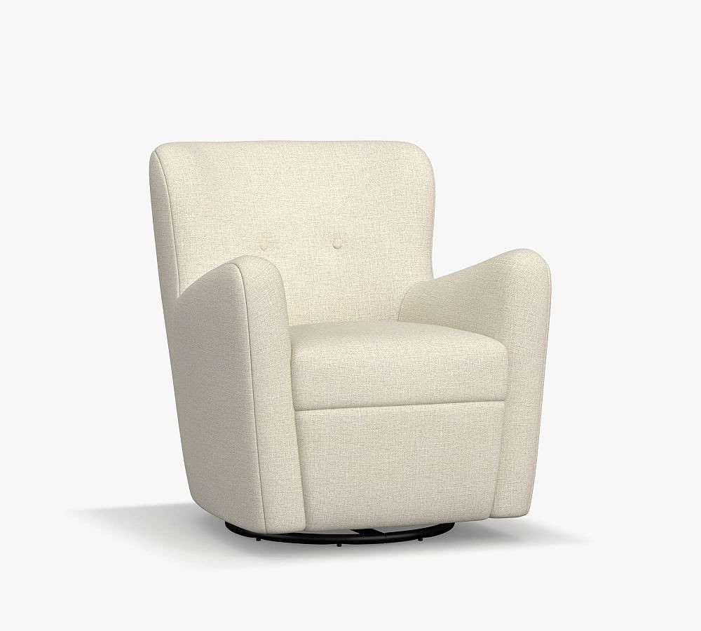 Hart Upholstered Swivel Armchair | Pottery Barn (US)