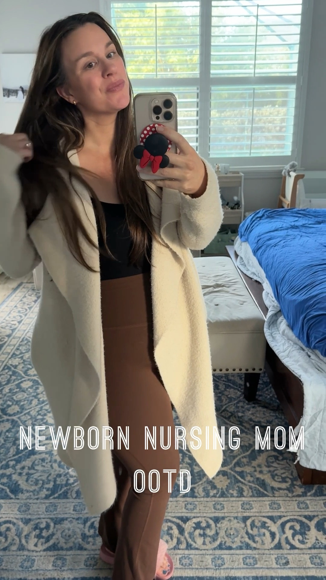 Cozy newborn days 

My favorite lulu leggings
Nursing tank top
Oversized duster cardigan
Comfy furry slides

I’m truly just at home today until it’s time to pick up the older kids and I’ll swap the house slides for my trainers. 

#LTKMidsize #LTKmomlife #LTKootd