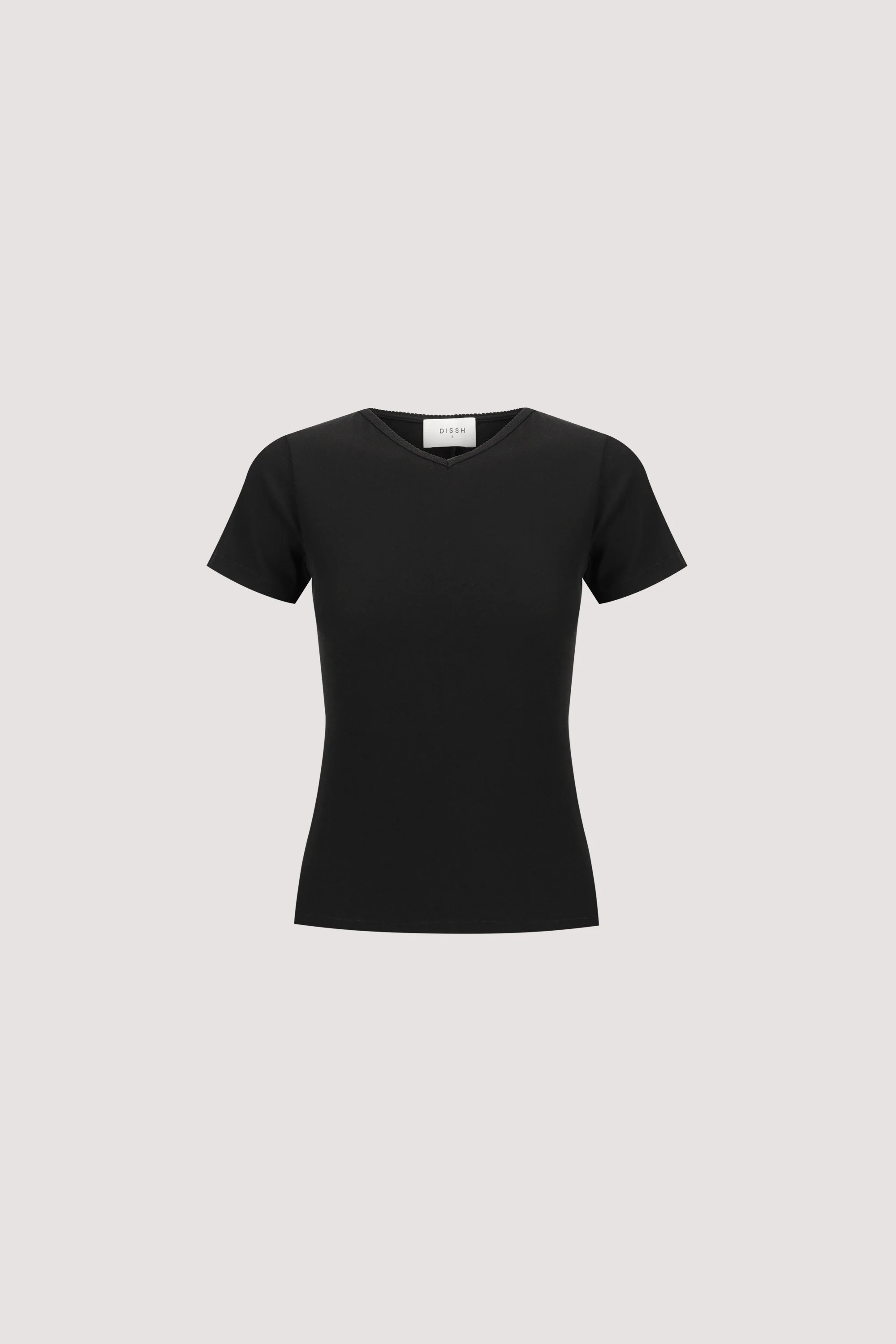SLOANE BLACK KNIT BABY TEE | DISSH