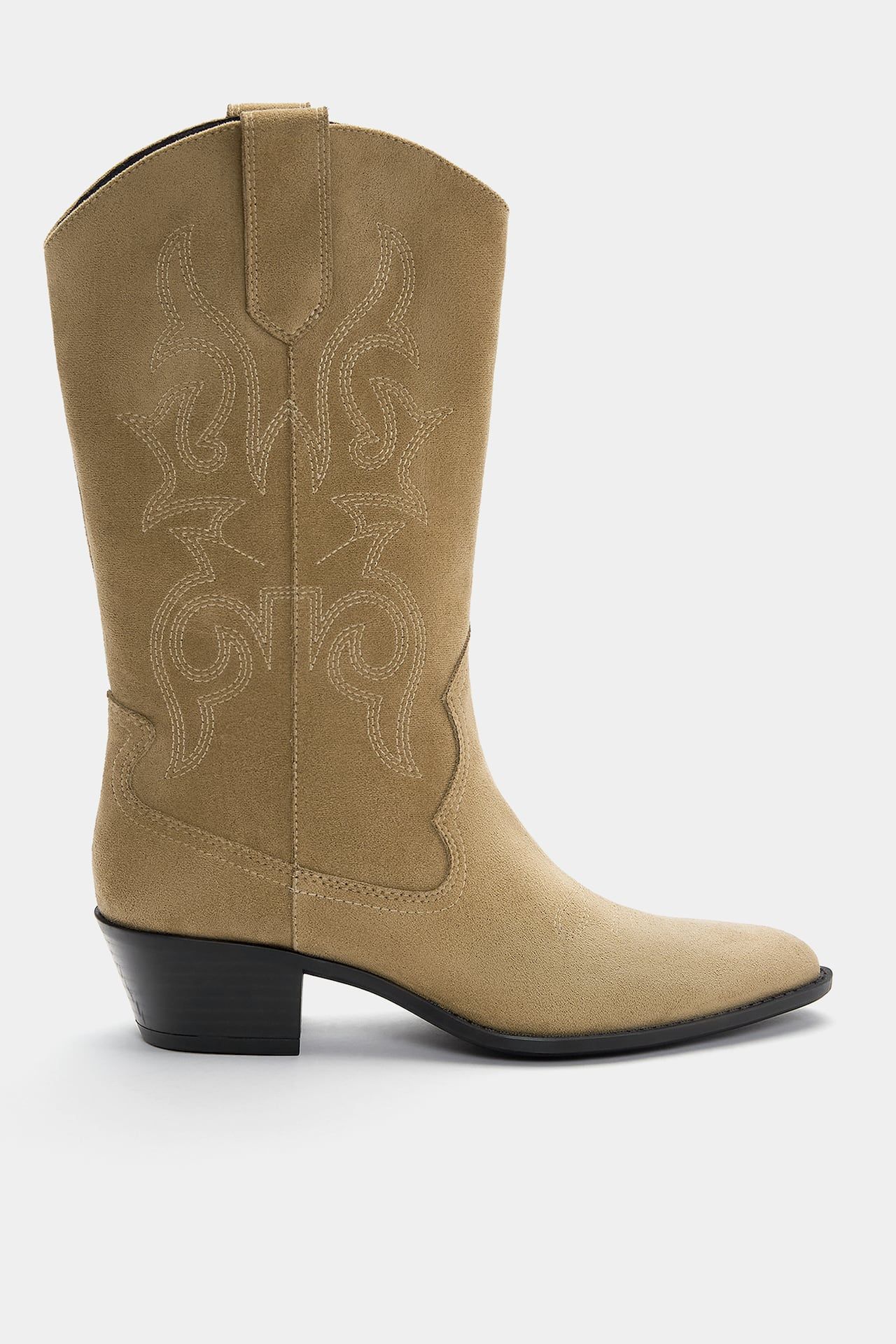 Cowboy boots with topstitching | PULL and BEAR UK