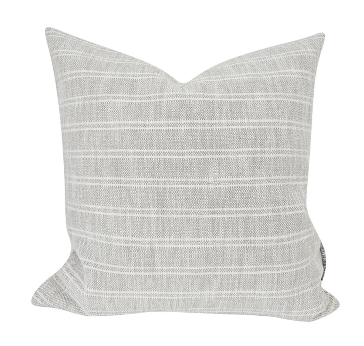 Textured Stripe | Gray Pillow Cover | Hackner Home (US)