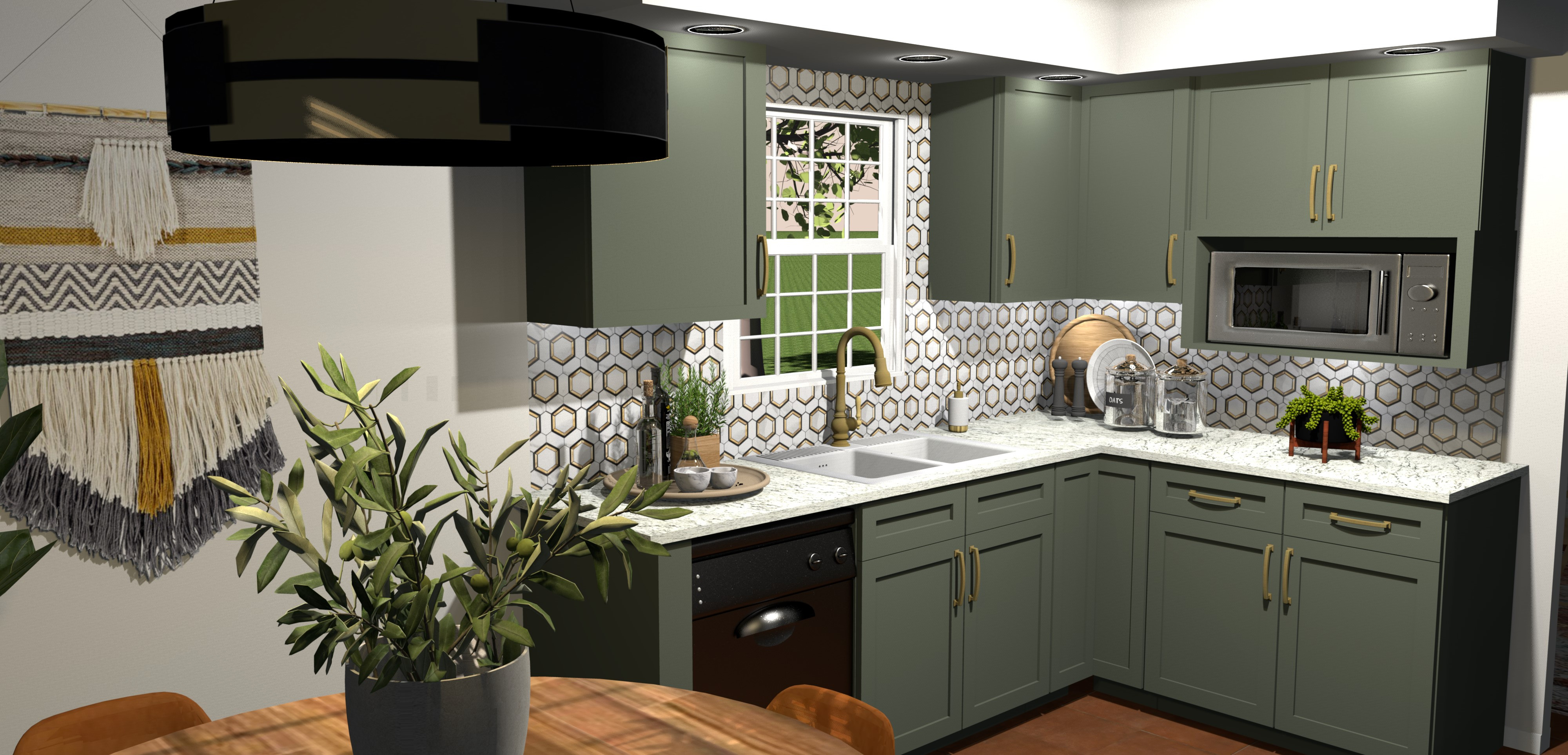 Wilson - Cabinet color is Rosemary by Sherwin Williams. 

Products for mancave also included. 

 