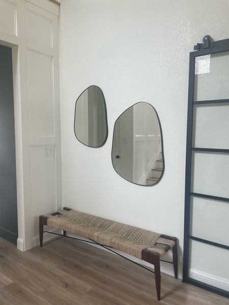 New entryway is coming together! 

Entry bench, oval mirrors, transitional style, home renovation  

#LTKhome