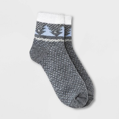 Women's Tree Double Lined Cozy Ankle Socks - A New Day™ 4-10 | Target