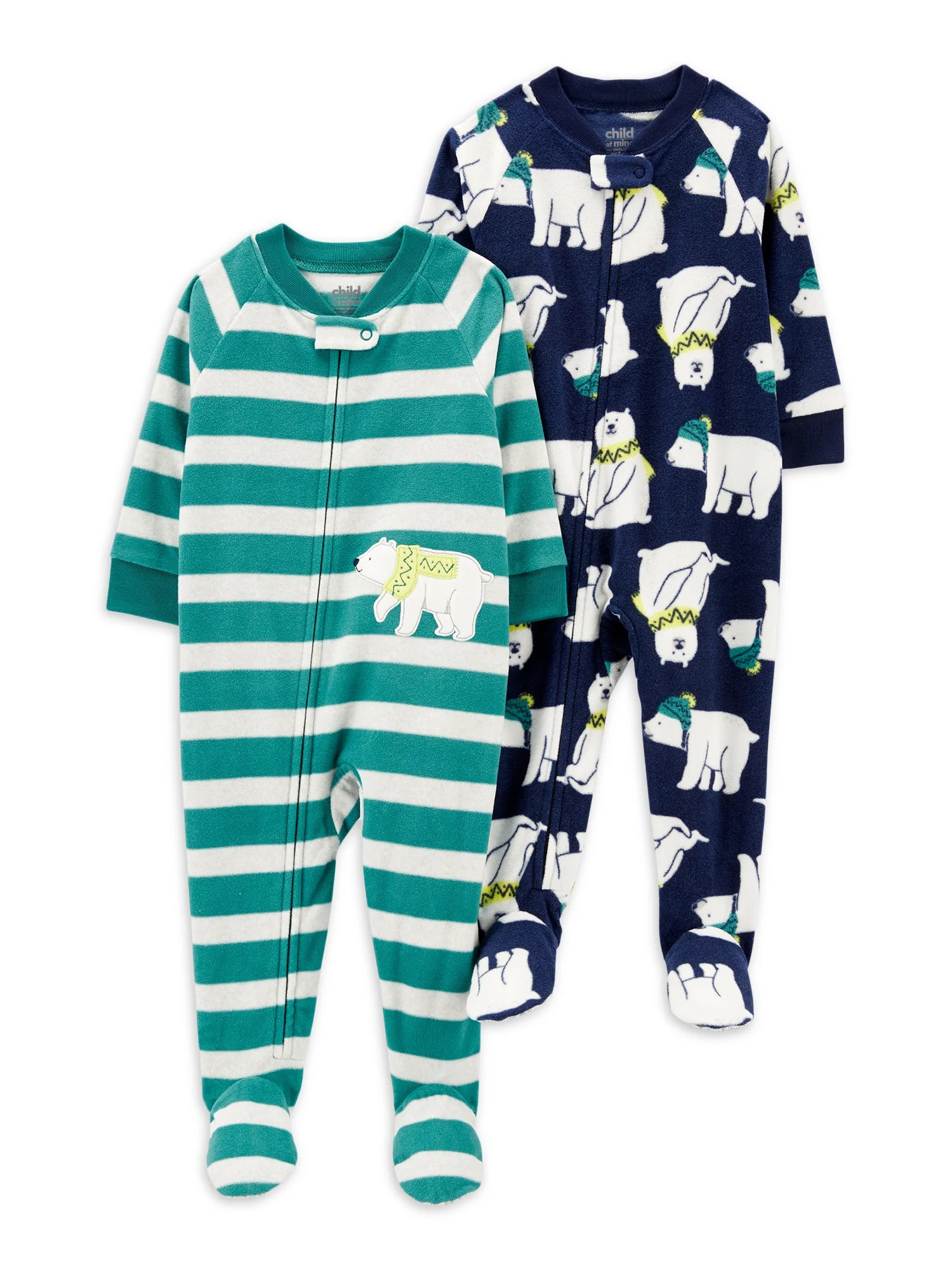 Carter's Child of Mine Baby and Toddler Boy One-Piece Pajamas, 2-Pack, Size 12M-5T | Walmart (US)