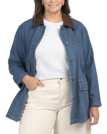 Plus Denim Barn Coat | Marshalls
