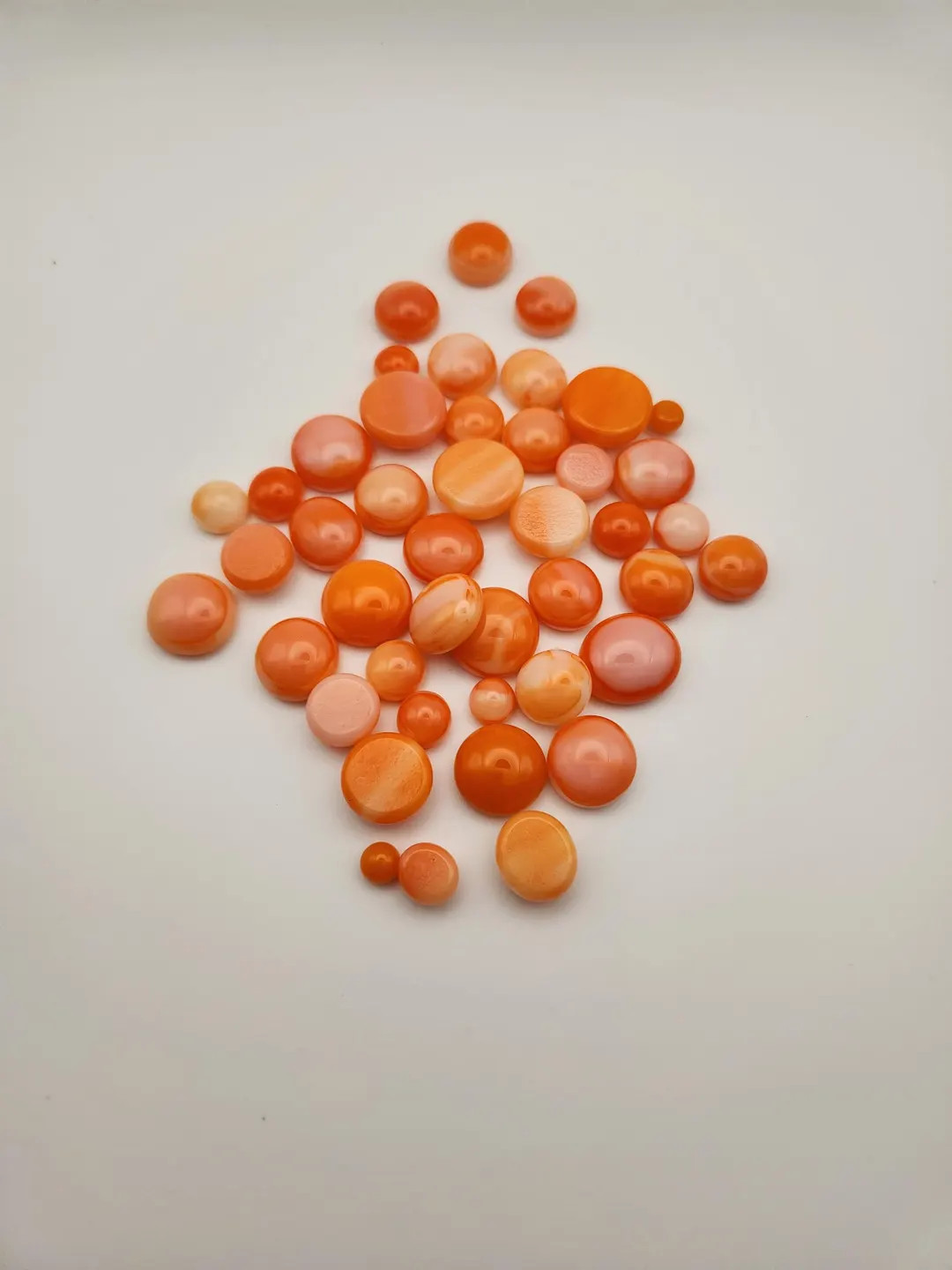 Bullseye COE90 Creamsicle Fused Glass Dots - Assorted Sizes for Crafts - Etsy | Etsy (Global)