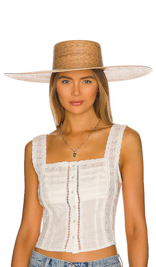 Ultra Wide Palma Boater in Natural | Revolve Clothing (Global)