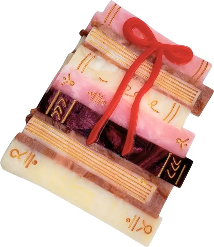 Hand Painted Bow Bookstack Claw Clip | Nordstrom