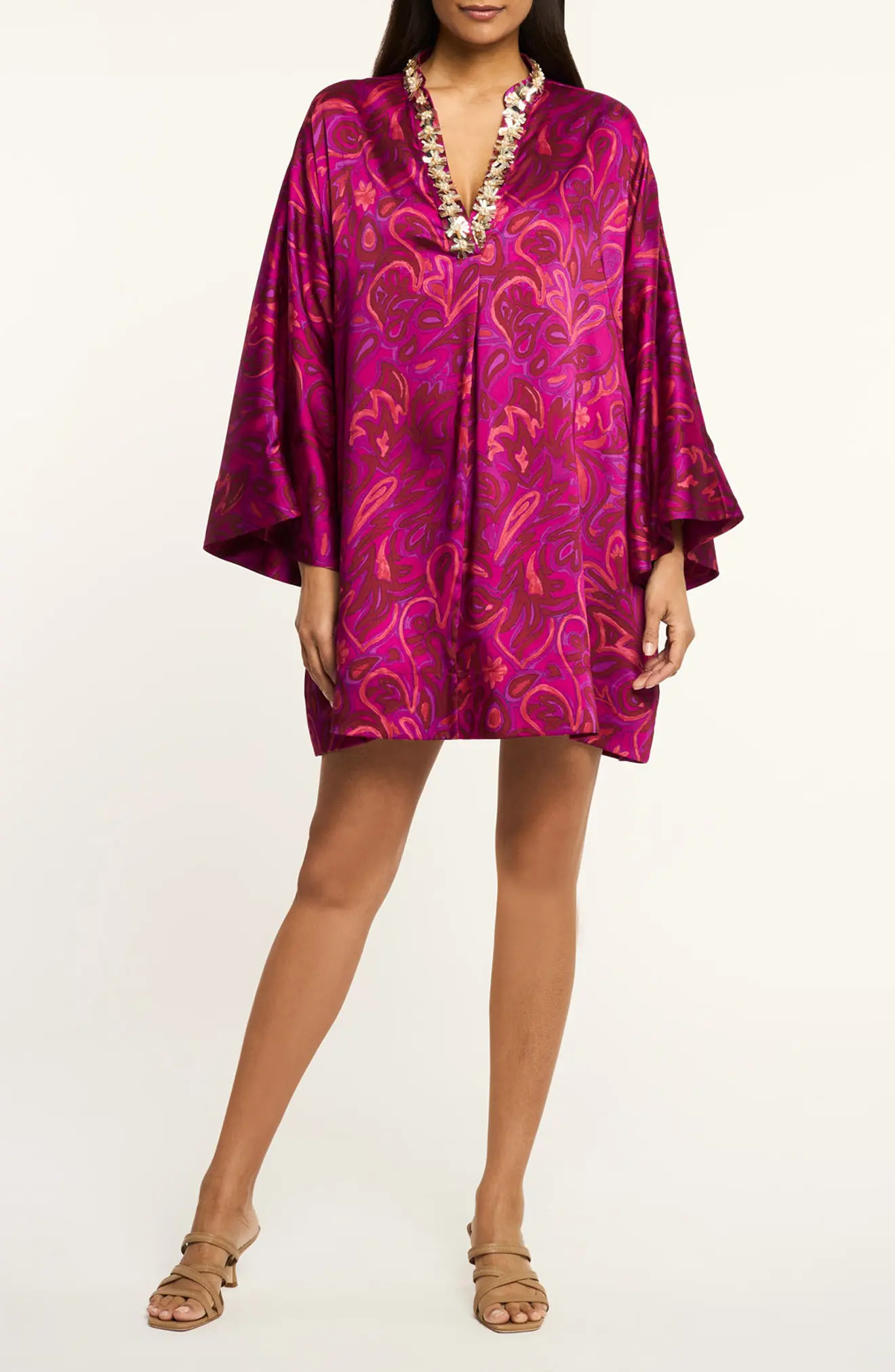 Paisley Bloom Long Sleeve Minidress (Women) | Nordstrom | Nordstrom