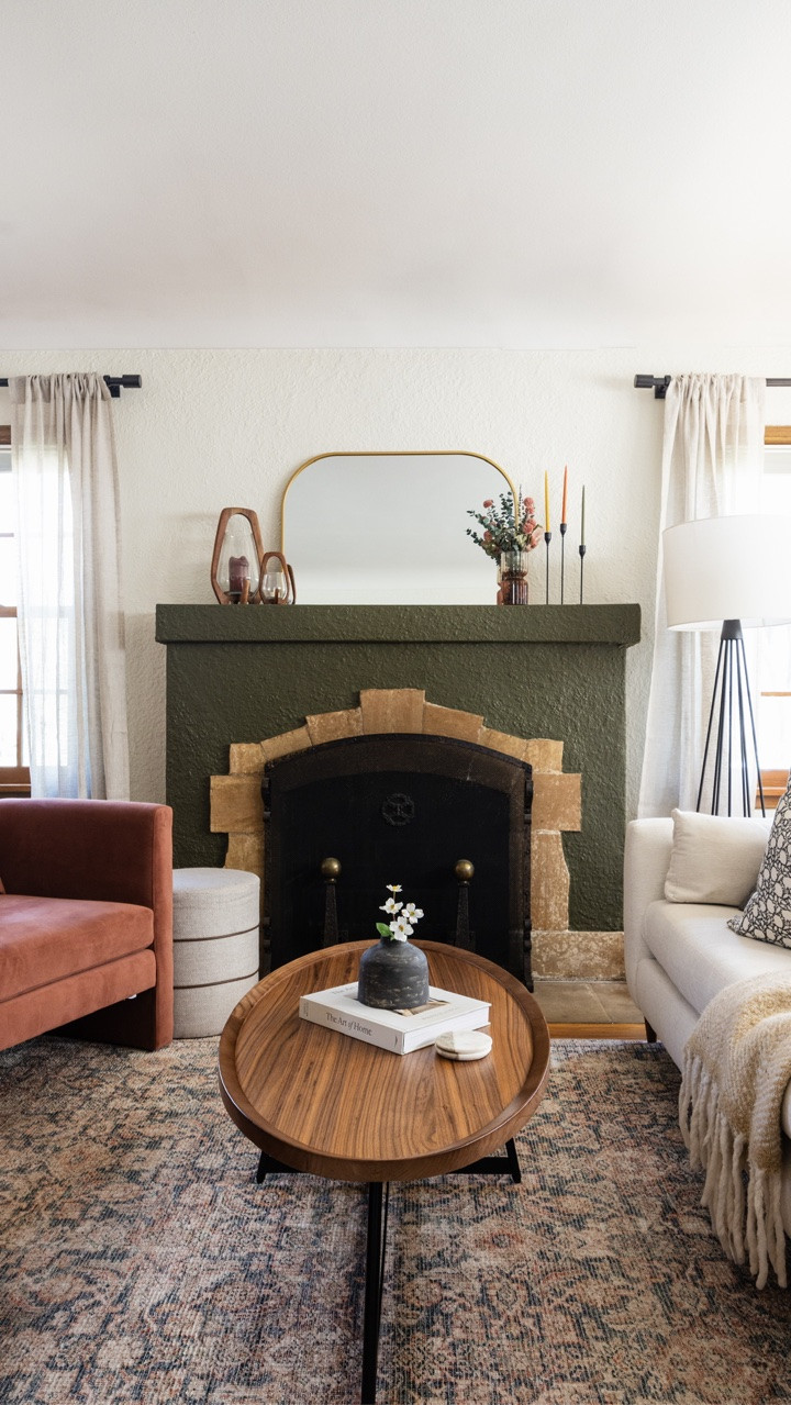 Designer living room refresh with several items on sale! Including the oval walnut coffee table, 8 x 10 vintage inspired area rug, and look-a-like barrel chairs. Get the look! ⬇️ // Neutral sofa, cozy living room ideas, wood sideboard, linen curtains, modern home decor.

#LTKSaleAlert #LTKHome