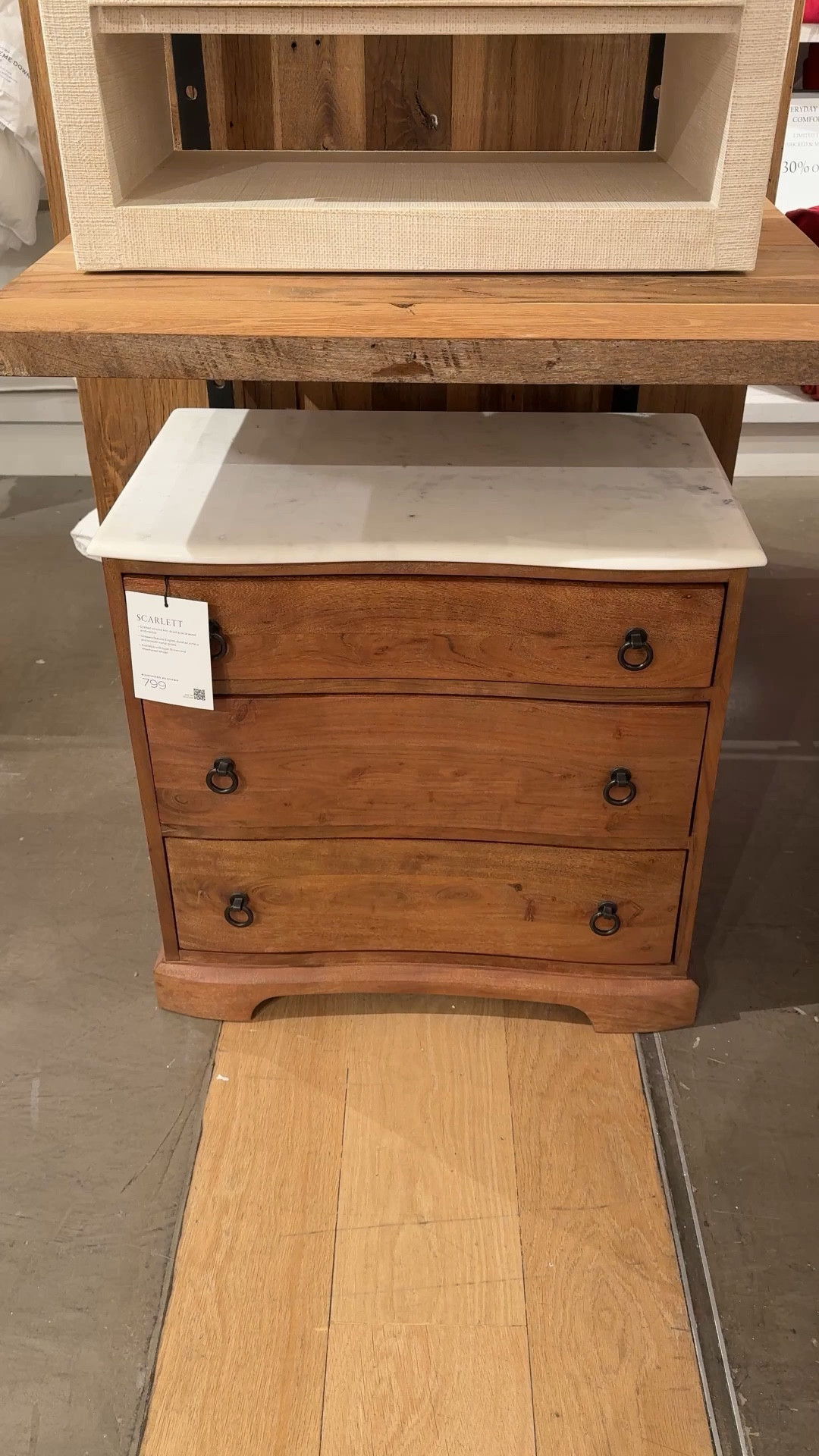 A beautiful classic nightstand! 🤎 The Scarlett Marble Nightstand from Pottery Barn pairs kiln-dried acacia wood with a luxe marble top, creating a timeless bedside look. 😍 Shown here in the Brogan Brown finish, but it also comes in the lighter Weathered Wheat color. Such an elegant piece for a well-styled bedroom. Linked this nightstand and more from the Scarlett collection to shop! ✨ #PotteryBarn #BedroomFurniture #Nightstand

#LTKSaleAlert #LTKHome