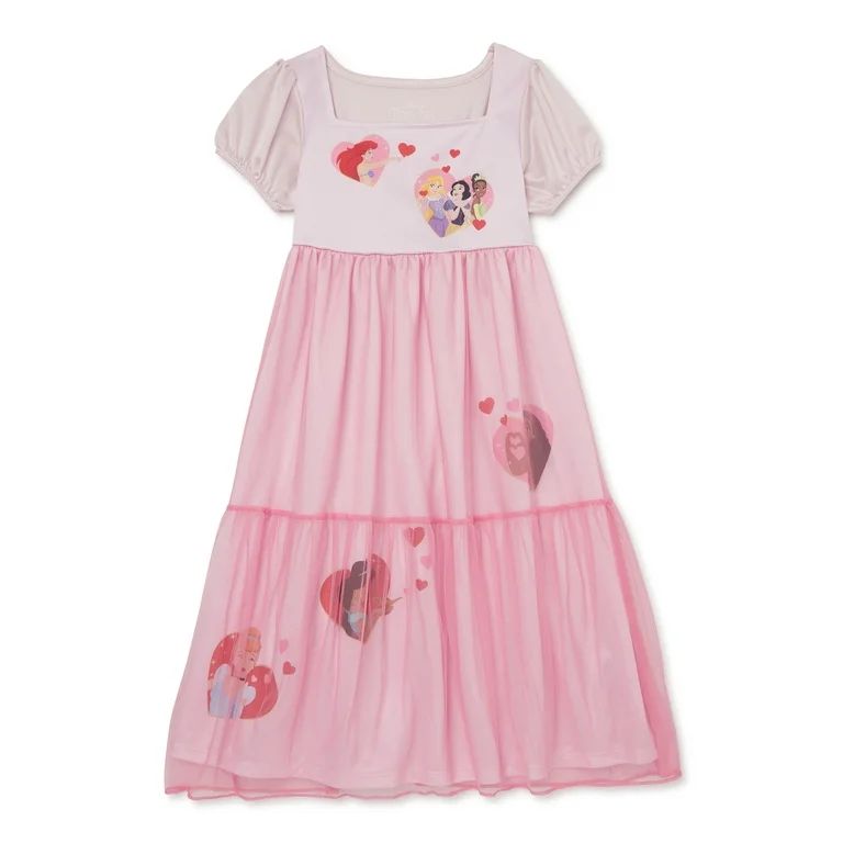 Disney Princess Toddler Girls Valentine's Day Nightgown, 1 Piece, Sizes 12M-5T | Walmart (US)
