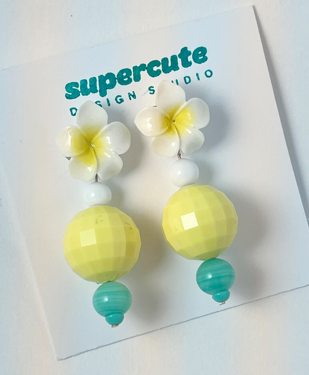 Yellow Statement Earrings Flower Earrings Cottagecore Earrings Floral Earrings - Etsy | Etsy (US)