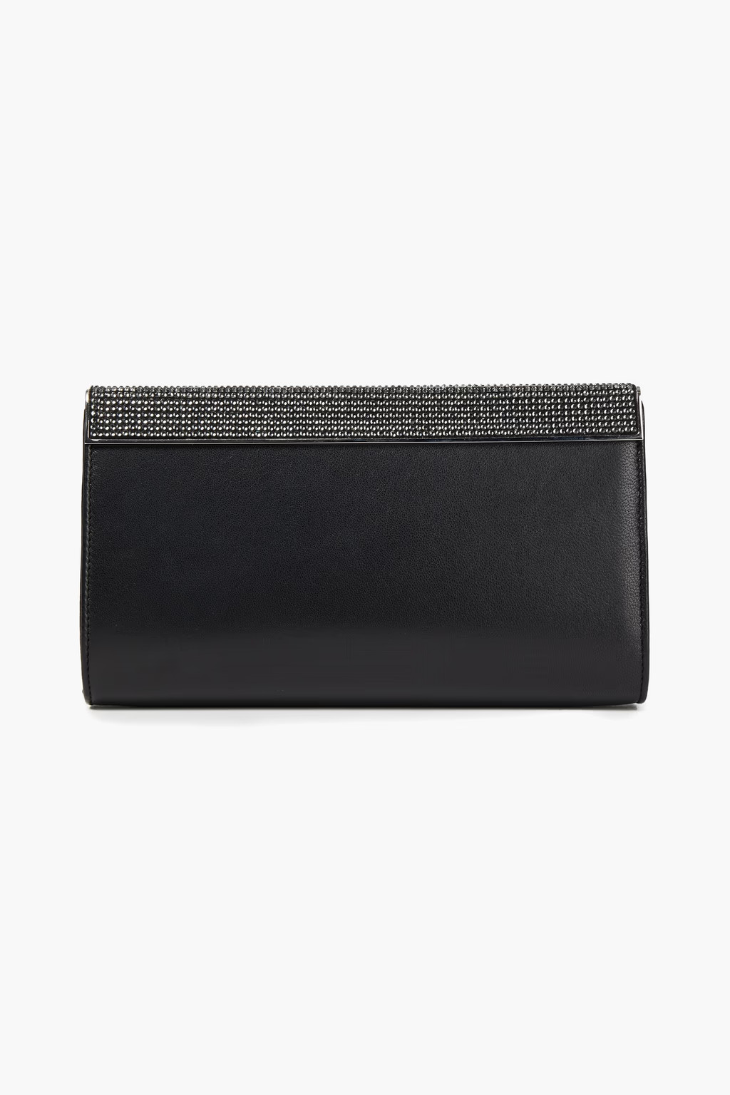 Black Crystal-embellished leather clutch | Sale up to 70% off | THE OUTNET | JIMMY CHOO | THE OUT... | The Outnet (UK and Europe)