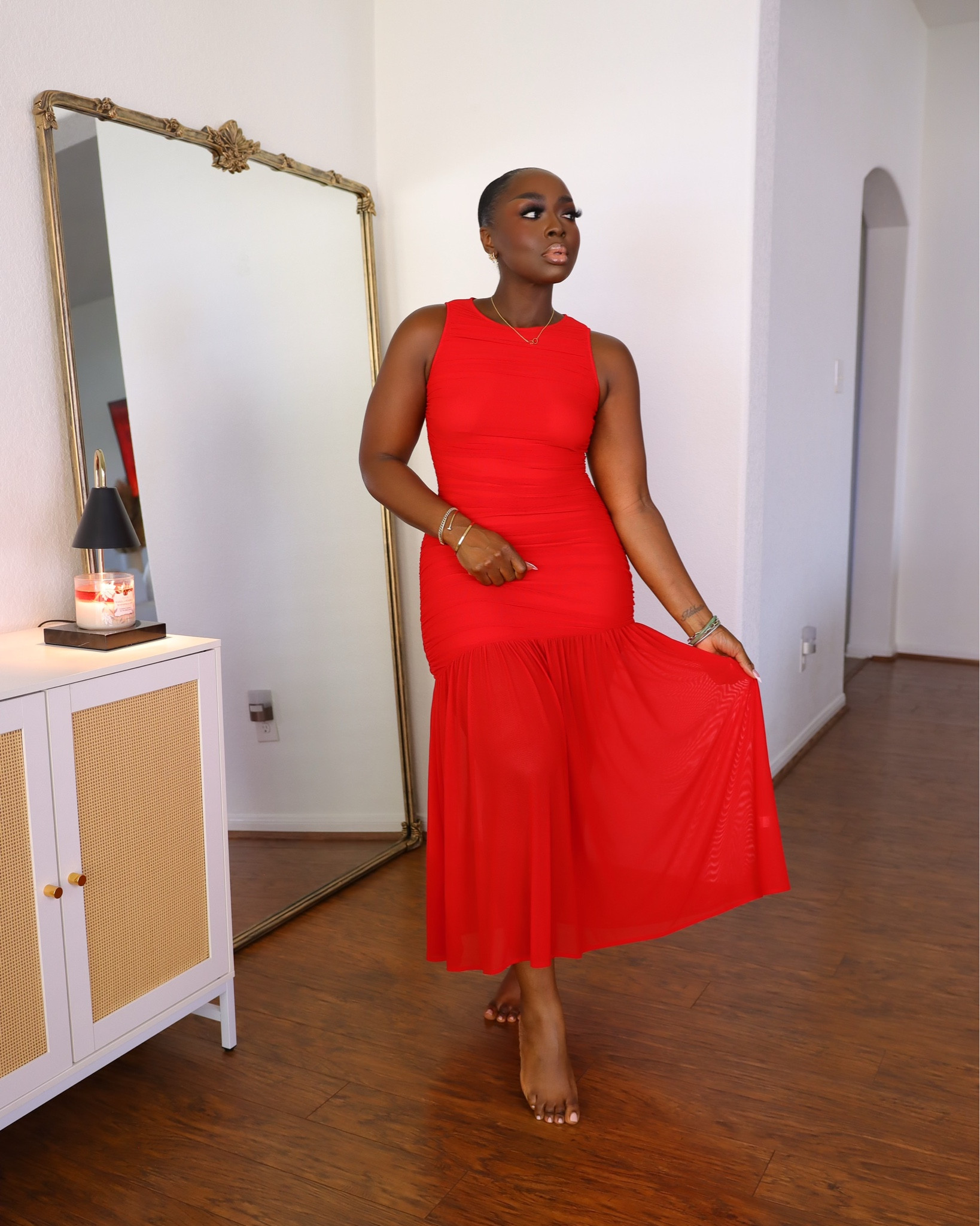 Wearing a M in this drop waist, red dress and I love! Lots of stretch and it’s easy to throw on. The red is vibrant and perfect for a holiday party!

#LTKFindsUnder50 #LTKHoliday #LTKStyleTip