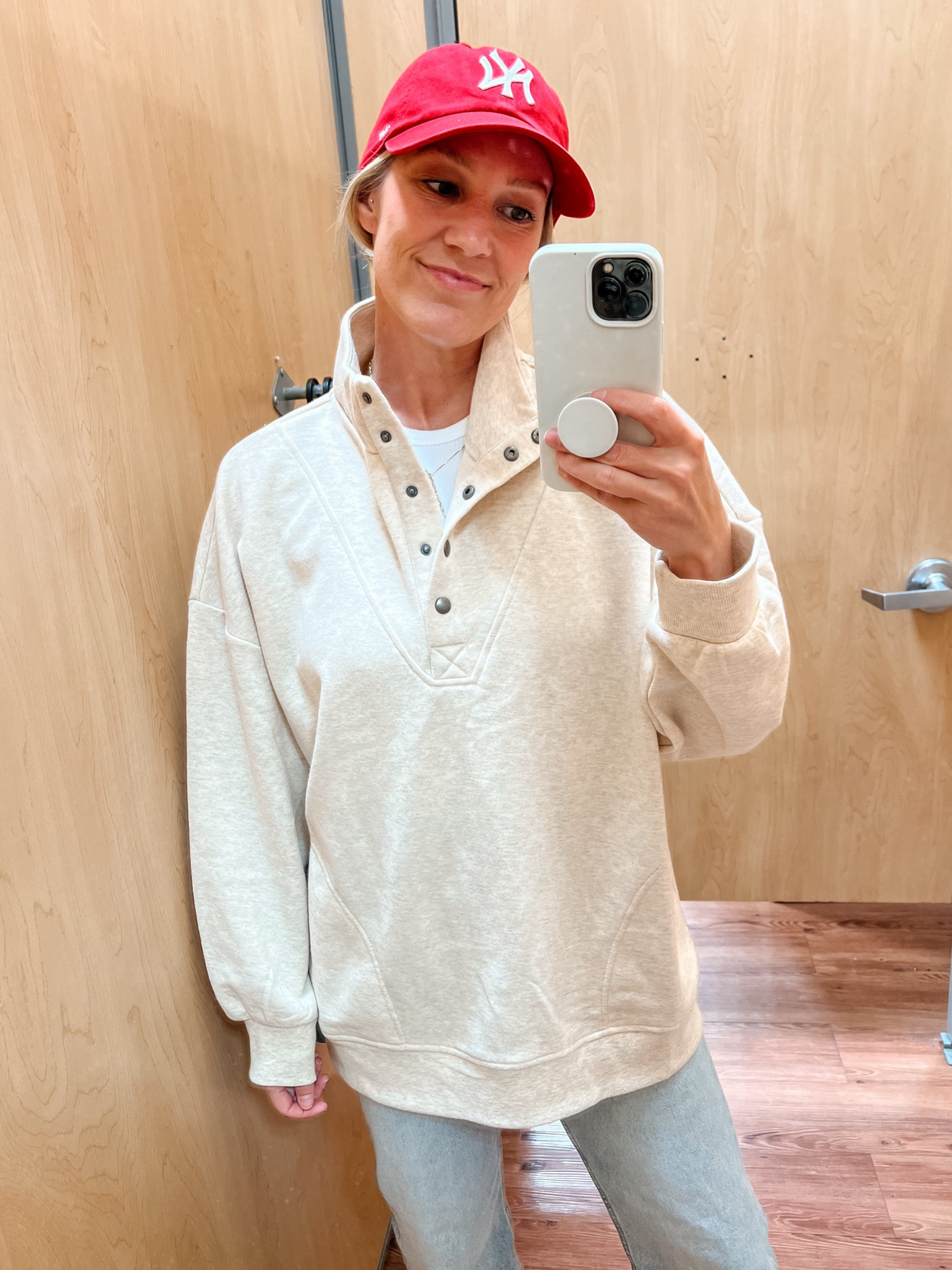 $18 Walmart pullover - wearing a large for an oversized fit.

Walmart style | Walmart find | mom style | school drop off outfit | school pick up outfit | fall style | athleisure

#LTKBacktoSchool #LTKActive #LTKFitness
