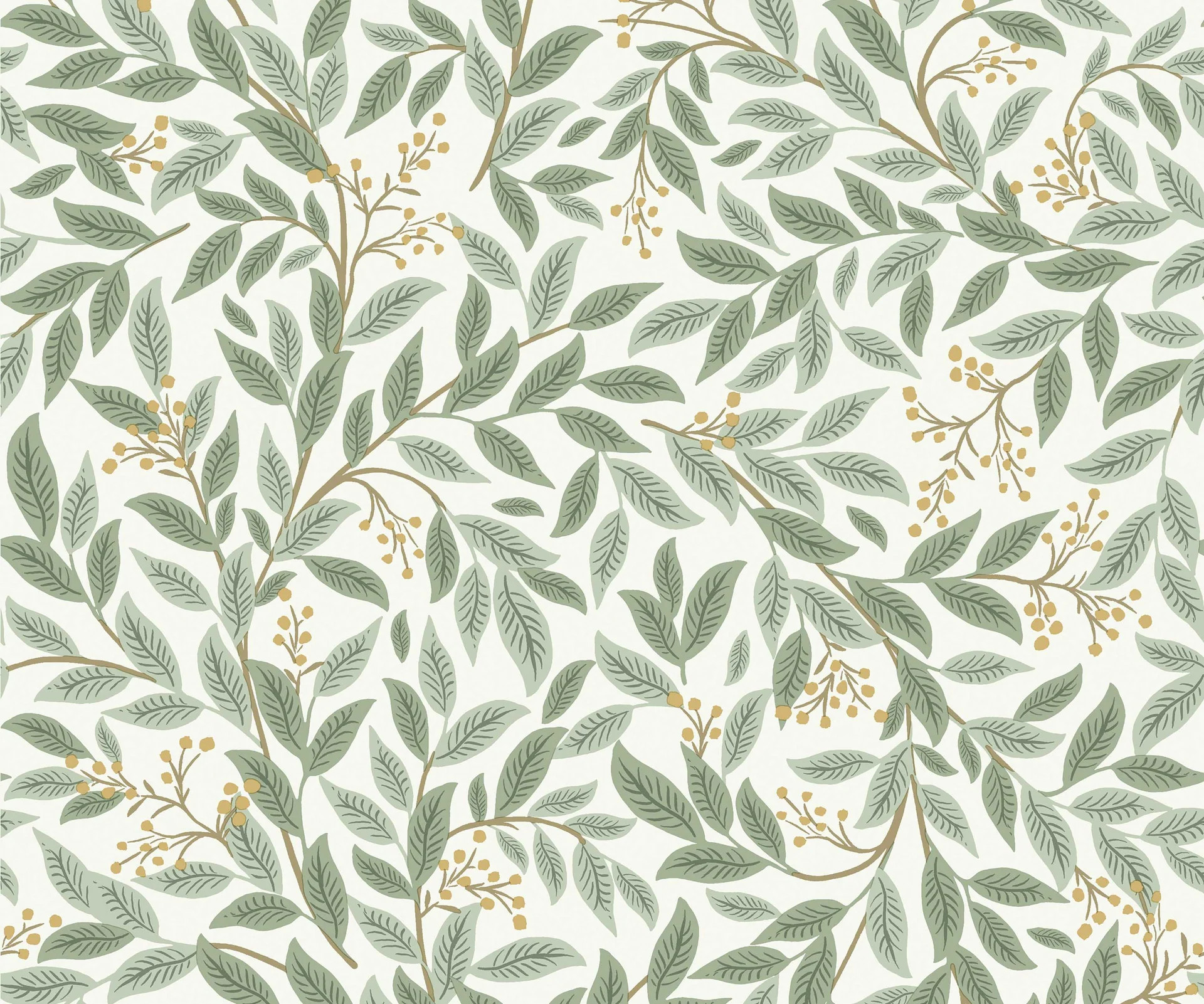 Willowberry Wallpaper - Linen & White | Rifle Paper Co.