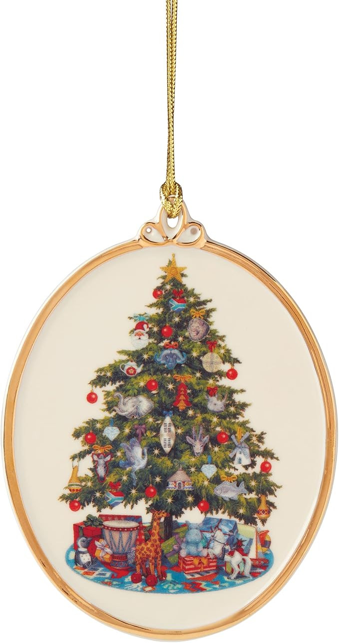 Lenox 2022 Trees Around The World Ornament, 0.30, Ivory | Amazon (US)