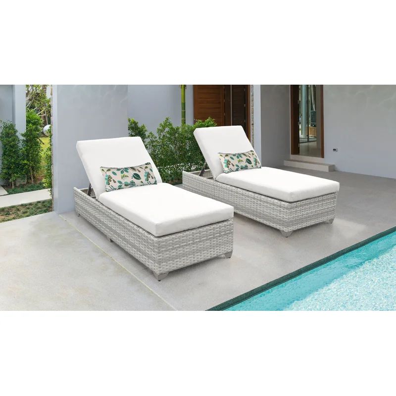 Bannister Outdoor Wicker Chaise Lounge | Wayfair North America