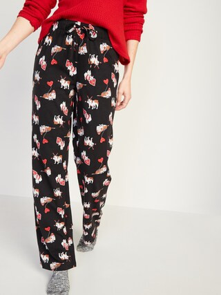 Mid-Rise Printed Jersey-Knit Pajama Pants for Women | Old Navy (US)