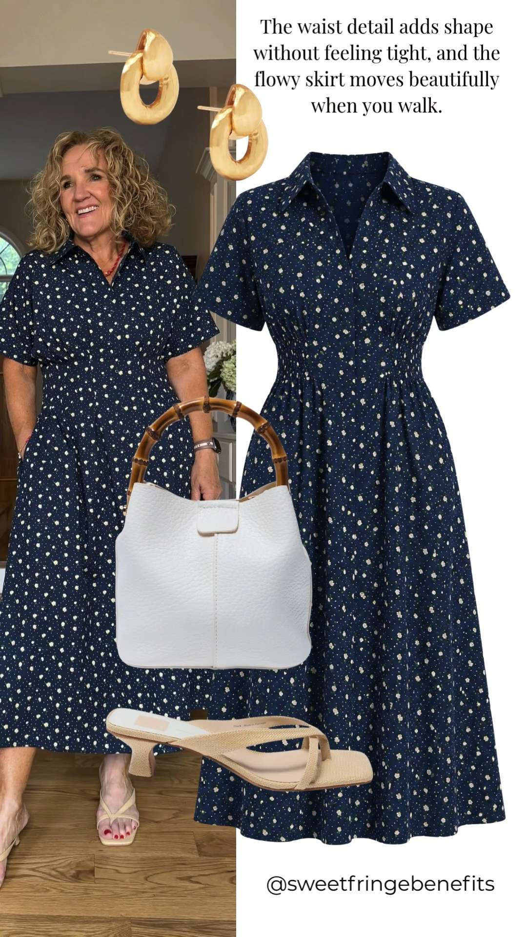 This navy floral midi dress is one of those dresses that gets everything right. The flattering fit, easy silhouette, and timeless print make it perfect for brunch, church, vacations, and everyday wear. A true throw-on-and-go favorite.

💡 LTK MADE EASY

❤️ Heart = Support my posts
🔖 Save = Get sale & restock alerts
📋 Lists = Keep favorites organized
📲 Share = Send to yourself for later
💬 Comment = Ask me anything 

 #LTKootd #LTKSeasonal #LTKOver40