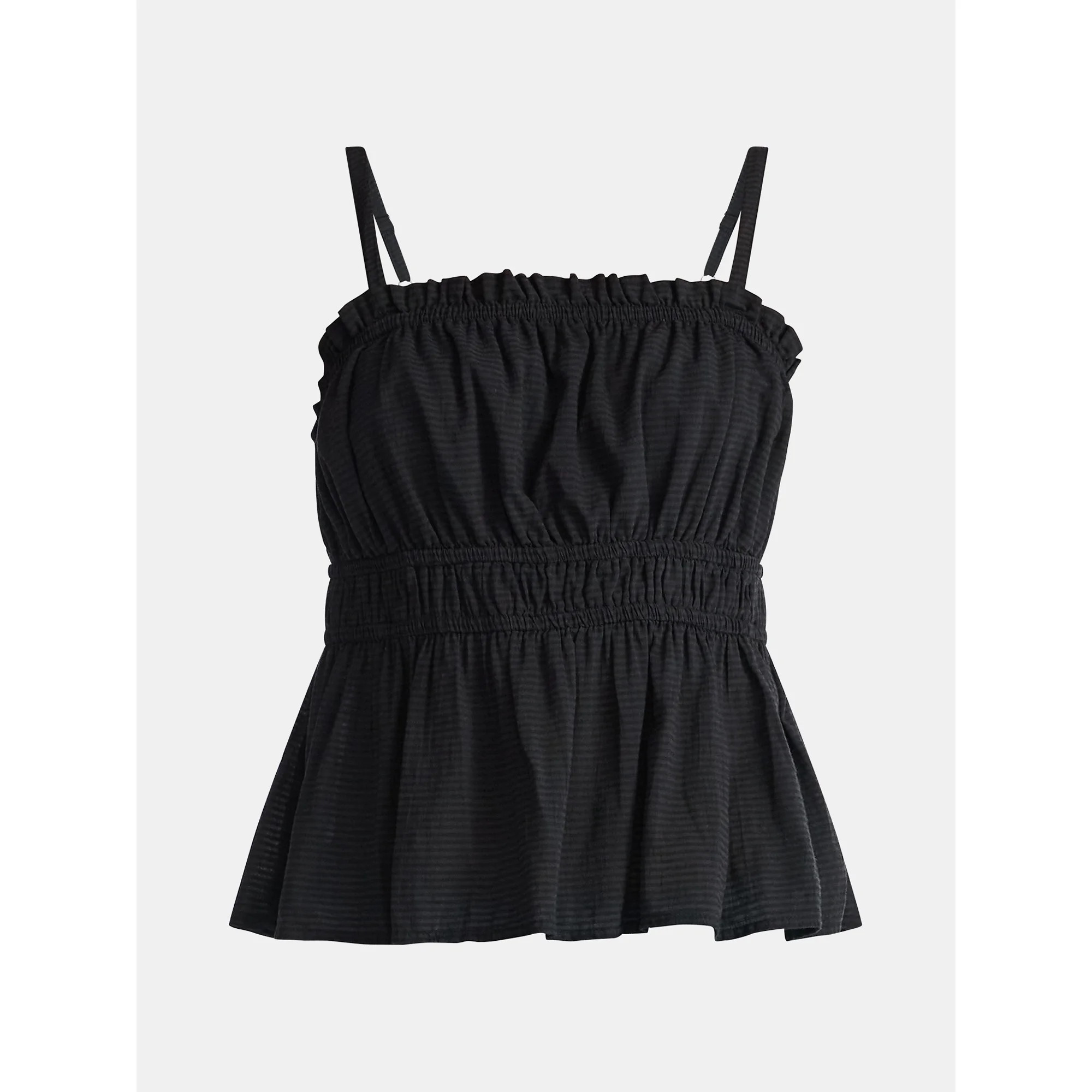 Time and Tru Women's Tonal Stripe Tank Top, Sizes XS-XXXL | Walmart (US)