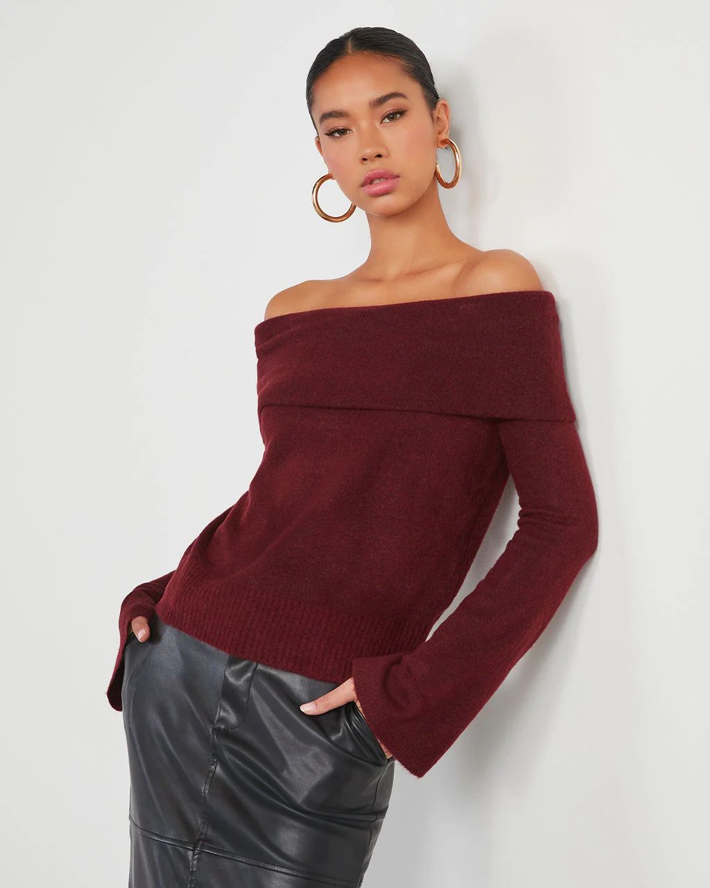 Dreamworld Off The Shoulder Pullover Sweater | VICI Collection