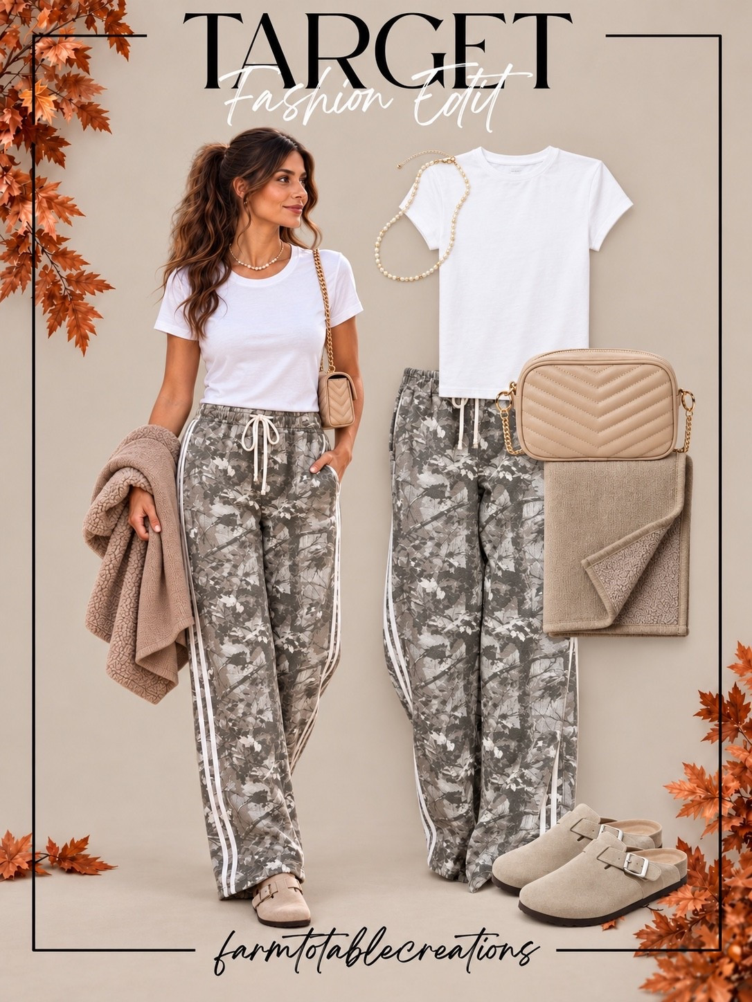 Target Cozy Casual Fall Outfit 🤎🍂

This Target fall outfit is the definition of easy, cozy style. A classic white tee paired with printed relaxed pants gives you that comfortable, laid-back look, while the neutral crossbody, soft cardigan, and slip-on clogs keep everything feeling polished enough to wear out.

I love this for errands, school pickup, coffee runs, travel days, or a casual weekend when you want to be comfortable without looking too dressed down.

Follow @farmtotablecreations on Instagram for more cozy home finds and trending decor.

#LTKStyle #LTKFashion #TargetStyle #TargetFinds #TargetFashion #FallOutfit #CasualFallStyle #CozyOutfit #EverydayStyle #RelaxedStyle #FallFashion #NeutralStyle #ComfyOutfit #AffordableFashion #WeekendStyle

#LTKOver40 #LTKmomlife