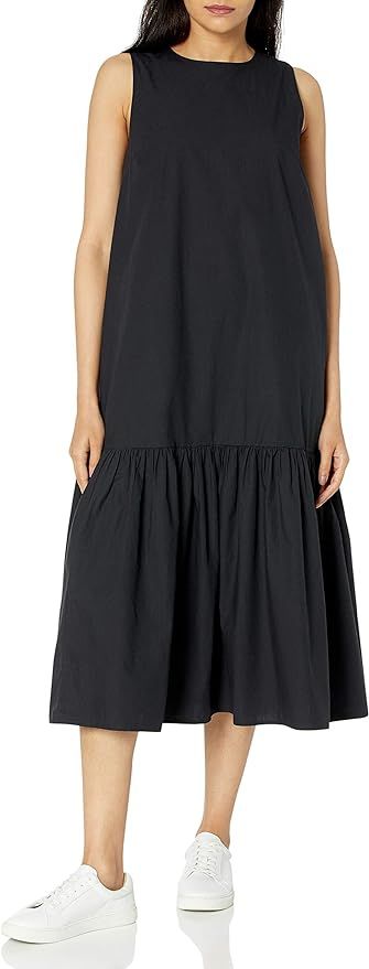 The Drop Women's Ilana Loose Sleeveless Wide-Hem Poplin Maxi Dress | Amazon (US)